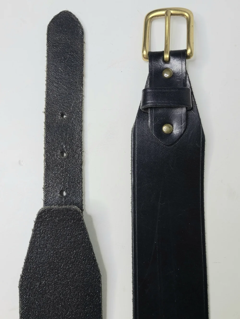 J. Crew Black Equestrian Corset Buckle Made in USA Italian Leather Vintage Belt - Picture 5 of 12